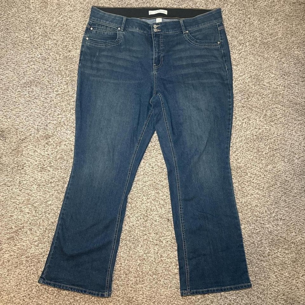 Cato Est. 1946 Women's Hi Rise Denim Blue Jean Bootcut Jeansโ Plus Size 18WP